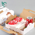 Wholesale Low Price Practical Corrugated Board Custom Design Disposable Food Take Away Packaging Box